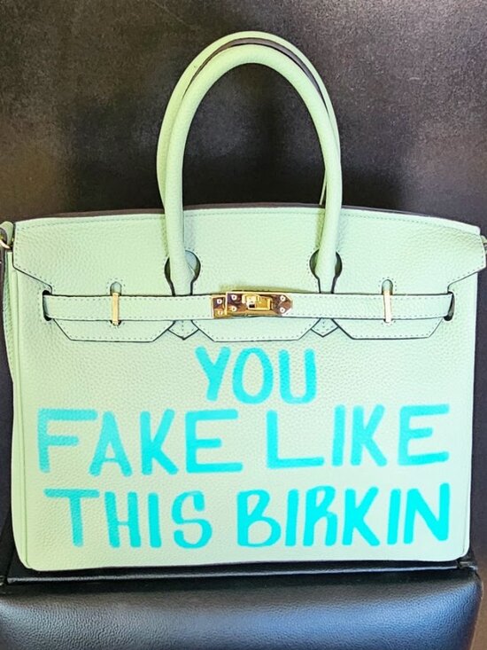 Saturday House Handbags - Saturday House "You Fake Like This Birkin" 35 cm - Paws Colorway - NEW
